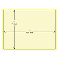 Etichetta sintetica Clear  100mmx75mm