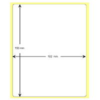 Etichetta in carta 102mmx128m