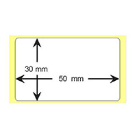 Etichetta in carta 50mmx30mm