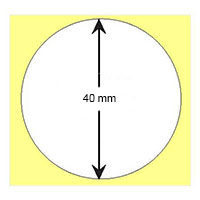 Etichetta sintetica  cerchio 40mm