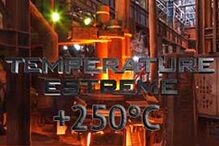 etichette in vinile industriale per alte temperature +250°C resistente a superfici calde, adesivo extra forte